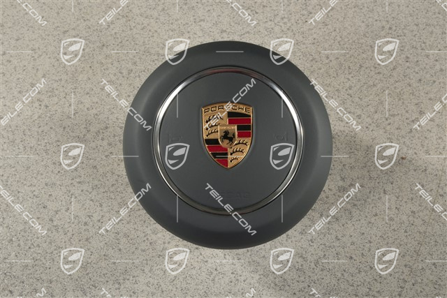 Steering wheel Airbag unit, leather Graphite Blue