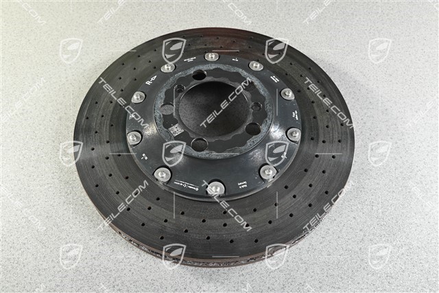 PCCB Ceramiczna tarcza hamulcowa, GT3/GT3RS/GT2RS, uszkodzona/bez gwarancji, R