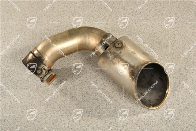 S, Endrohr innen, Edelstahl, 4-rohr Optik, L