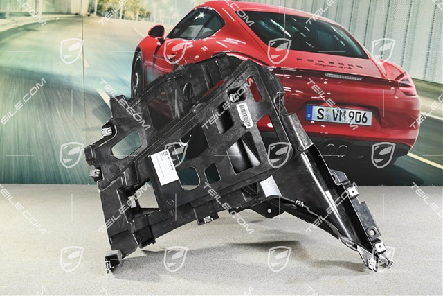 Retaining frame, incl. heat shield,  Rear bumper GT3 RS, R