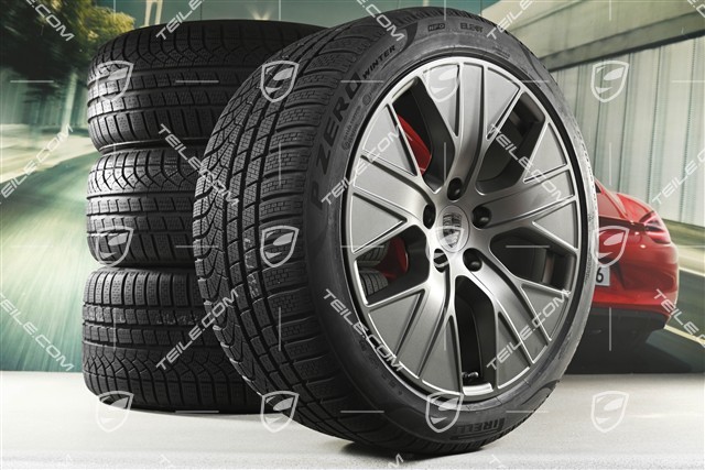 20-inch Turbo Aero winter wheel set, rims 9J x 20 ET54 + 11J x 20 ET60 + Pirelli winter tyres 245/45 R20 + 285/40 R20, Turbonite