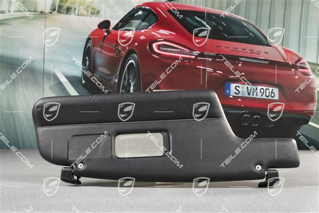 Blenda przeciwsłoneczna, z lusterkiem, czarna, Cabrio / Targa, R