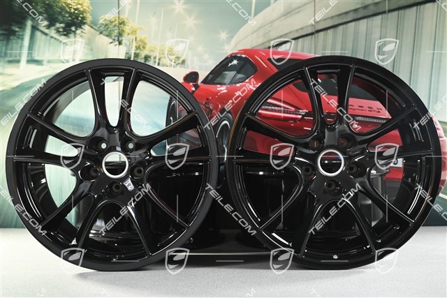 21" Felgensatz Cayenne Sport / GTS, Felgen 10Jx21 ET50 + 10Jx21 ET50, in schwarz