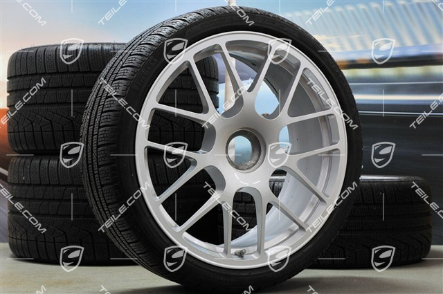 19" Komplet kół zimowych RS Spyder, felgi na centralną śrubę 8,5J x 19 ET56 + 11J x 19 ET51 + NOWE opony zimowe Pirelli 235/35 R19 + 295/30 R19, z czujnikami RDK