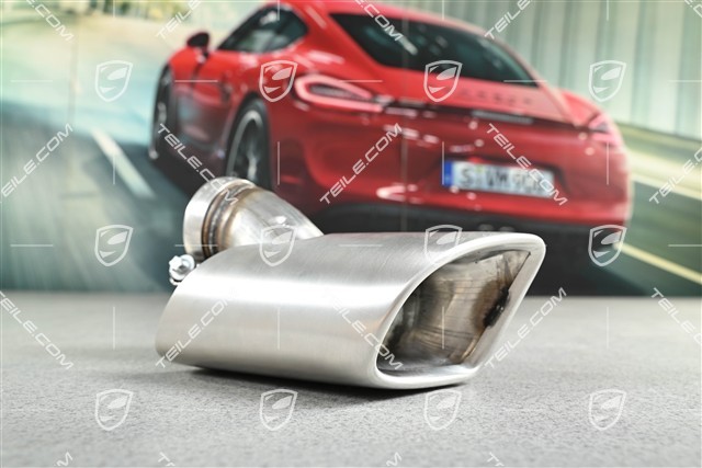 Tailpipe, outer, Panamera Turbo, L