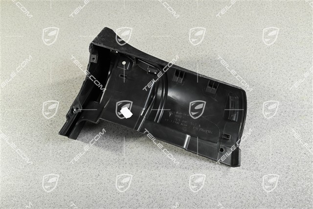 Spoiler / mud trim cover / guard, Rear, Black, L