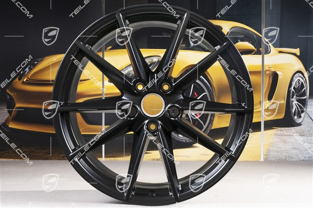 21-inch wheel rim Carrera S, 11J x 21 ET66, black satin-mat
