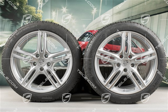 20" Koła zimowe "Panamera Turbo", felgi 9,5 J x 20 ET71 + 10,5 J x 20 ET71 + opony zimowe Michelin Pilot Alpin 4 275/40 R20 + 315/35 R20