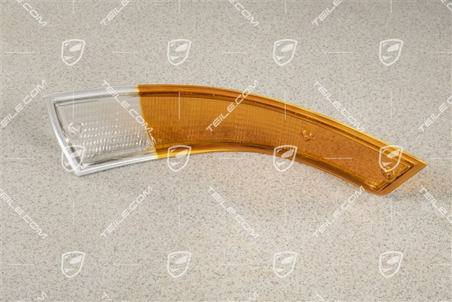 Lichtscheibe für Blinkleuchte, Rand Aluminium, L