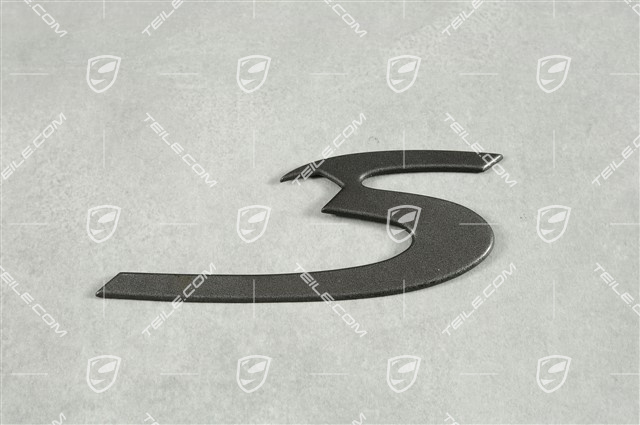 "S" Schriftzug, grau, 4S "S" Schriftzug, grau, 4S