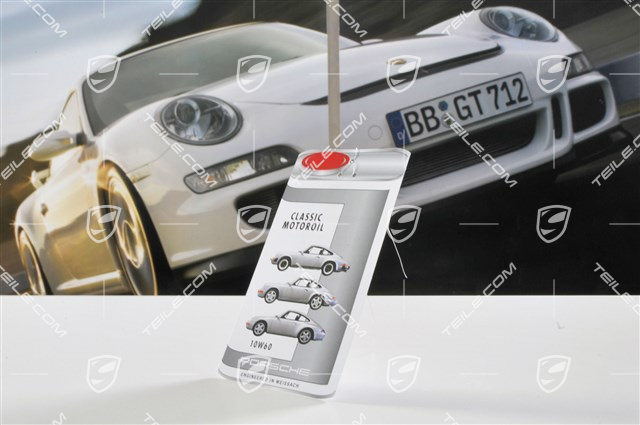 Porsche Classic Anhänger Ölwechsel-Service, 10W60, deutsch