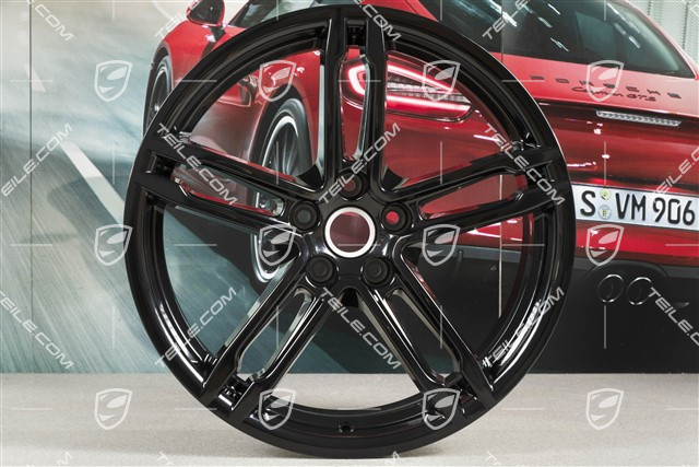 19" Wheel rim, Turbo, 8J x 19 ET21, black high gloss