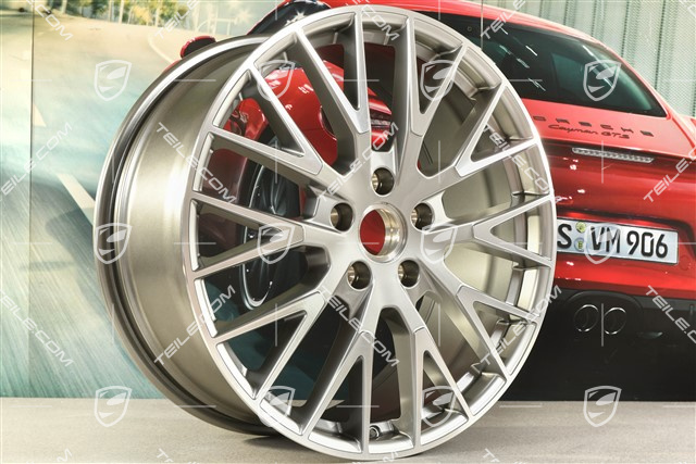 21-inch wheel rim Panamera Exclusive Design, 9,5J x 21 ET71, Platinum Silver Metallic