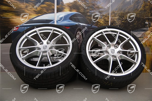20-inch Carrera S (III) summer wheel set, 8,5J x 20 ET51 + 11J x 20 ET70, tyres 245/35 ZR20 + 295/30 ZR20, with TPMS