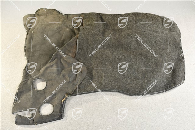 Bugraummatte, Teppich, vorne, Schwarz