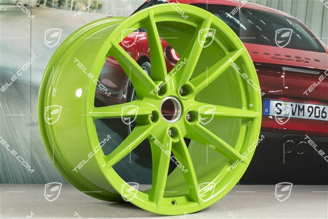 21" Felge Carrera S, 11,5 J x 21 ET67, Lizardgrün