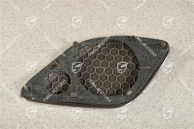 Lautsprecherblende, Seitenwandverkleidung, Achatgrau, Coupe, R / Cabrio, L