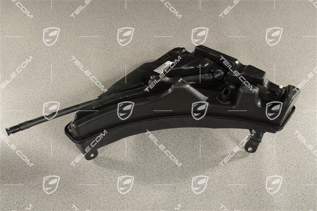Windshield wash system reservoir / tank, with headlight cleaning system