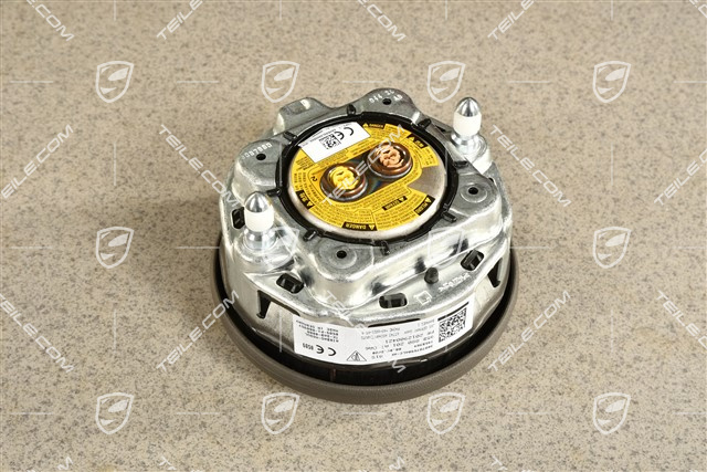 Lenkrad Airbag, Kunstleder, Achatgrau