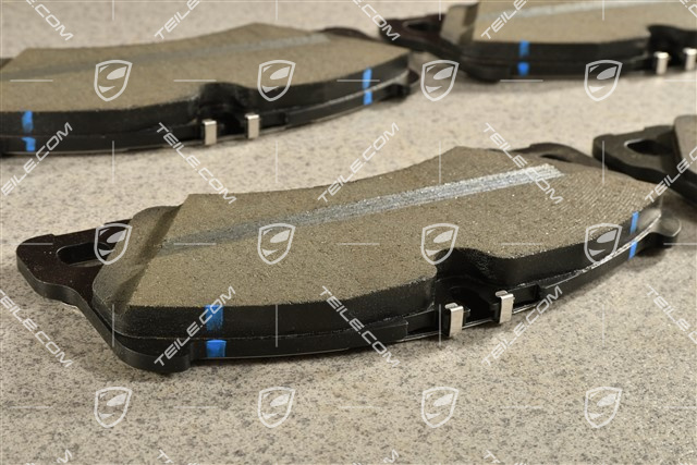 PSCB Brake pads, front axle for White / Red / Black calipers