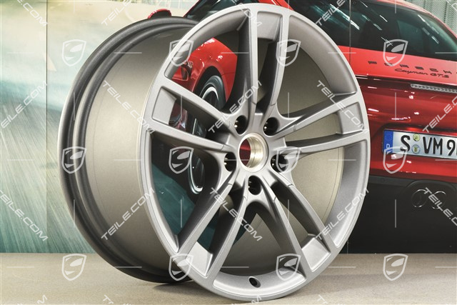 21" Felge Cayenne Turbo Design, 11J x 21 ET58, Vesuvgrau