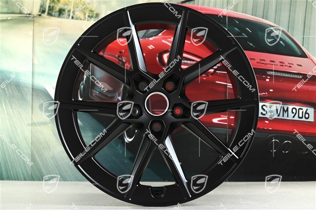 21" Carrera S wheel rim, 11.5J x 21 ET79, black satin matt
