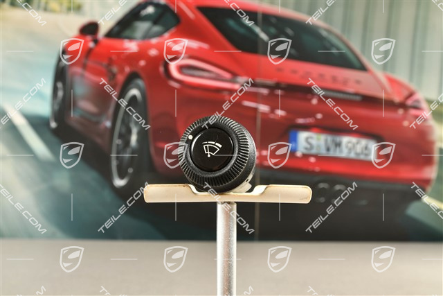 Potentiometer / Drehschalter, Wischerintervall, Glanzschwarz
