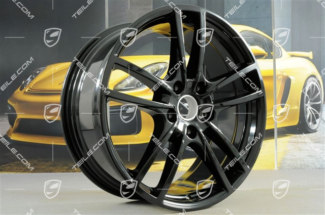 20" komplet felg Cayenne Sport, 10,5J x 20 ET64 + 9J x 20 ET50, czarny wysoki połysk