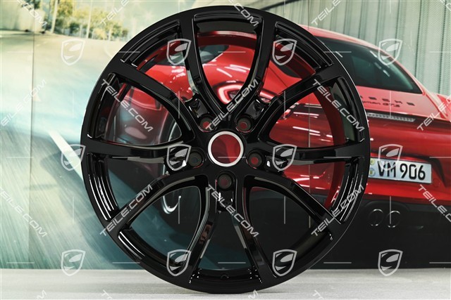 21" Felga Cayenne Exclusive Design, 9,5J x 21 ET46, czarny wysoki połysk