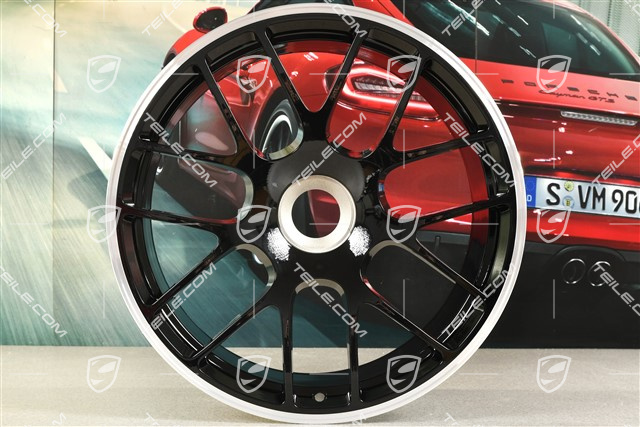 19" Felga RS SPYDER / Turbo Facelift, na centralną śrubę, edycja specjalna 911 Carrera GTS, 11J x 19 ET51, czarna