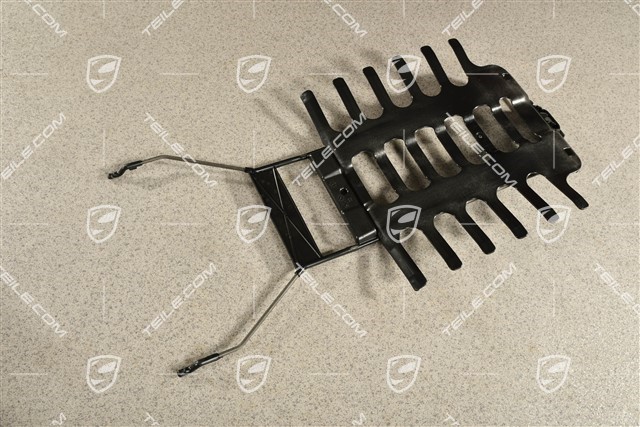 Front seat backrest support grille