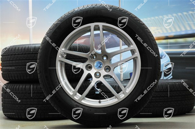 18" "Macan S" Ganzjahresräder Satz, Felgen 8J x 18 ET21 + 9J x 18 ET21, Michelin Reifen 235/60 ZR 18 + 255/55 ZR 18, mit RDK-Sensoren