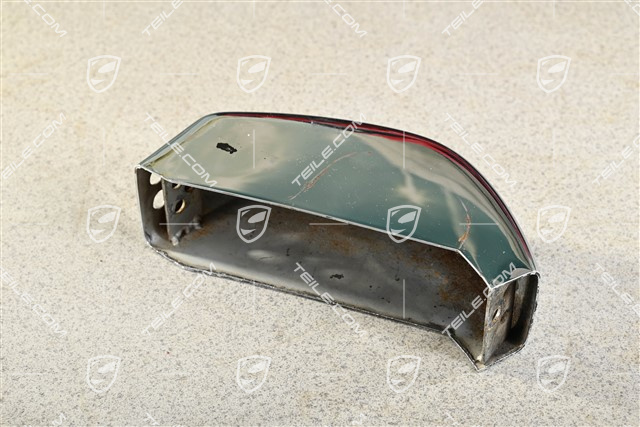 Rear bumper, Chromed horn with rubber buffer, L=R