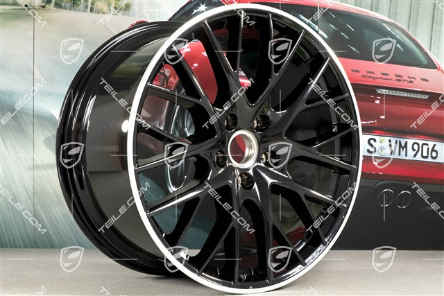 21-inch wheel rim Panamera Sport Design, 11,5J x 21 ET69, Jet Black metallic