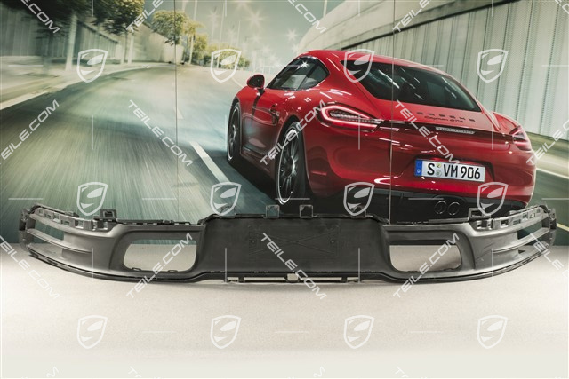 Rear bumper lower cover / diffuser, Black matte