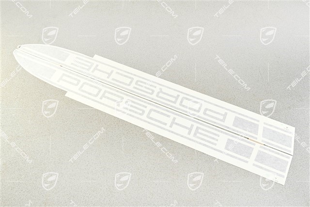 Dekorfolie Satz / Dekorstreifen, seitlich "PORSCHE", Schwarz