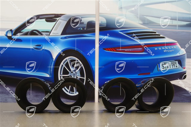 Końcówki rur wydechowych czarne, Panamera S/4S/S e-Hybrid/Turbo/Turbo S/4S Executive/Turbo Executive/Turbo S Ex.), komplet L+R