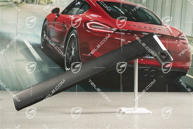 Knieschutzleiste, Kunstleder, schwarz, R