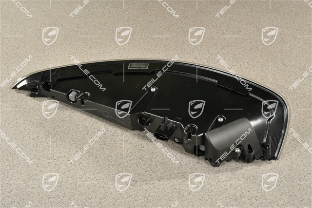 Rear light, in clear glass look (white), rear fog light left, L