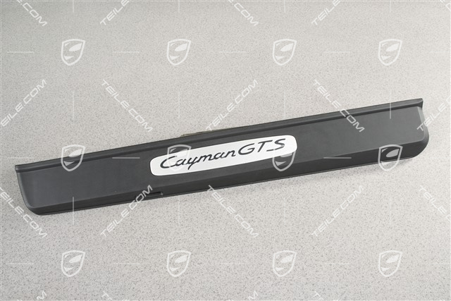 Einstiegleiste, Edelstahl, mit Schriftzug "Cayman GTS", R
