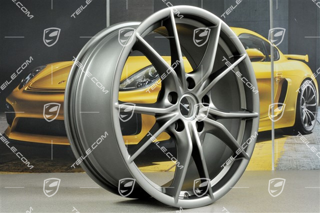 20" Komplet felg Carrera S IV, 8,5J x 20 ET49 + 11J x 20 ET78, do kół zimowych, C2/C2S, platynowy satyna