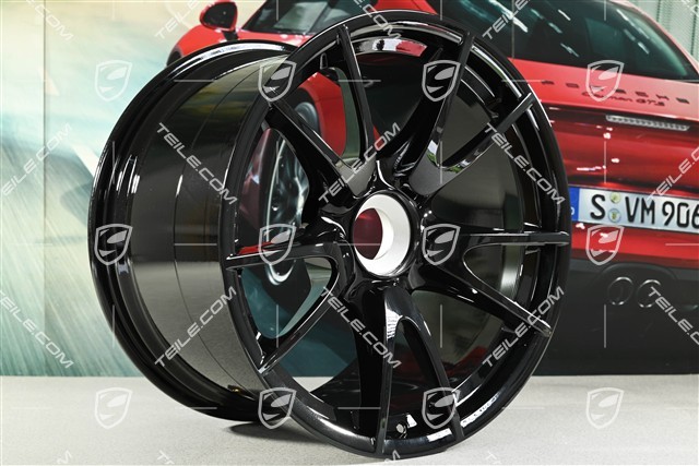19" Komplet felg GT3 II RS 4.0 / GT2 RS, czarne, przód  9J x 19 ET47+ tył 12J x 19 ET48