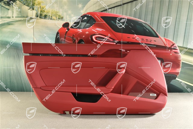 Türverkleidung, Leder, Bordeauxrot, Bose, L