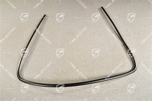 Molding Plastic trim (half) for rear window, Coupe, Black, R