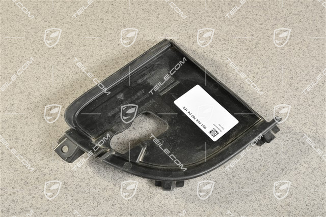 C4, Air inlet / duct / guide cover, lateral, Black matte, L