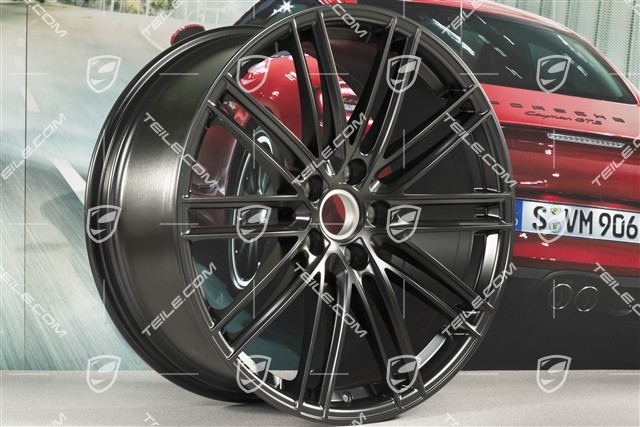 22" Felge Turbo IV, 10J x 22 ET48, in Schwarz Seidenmatt