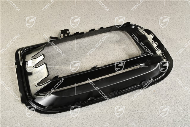 Front bumper, side ventilation grille, Black high gloss, Sport Design, L