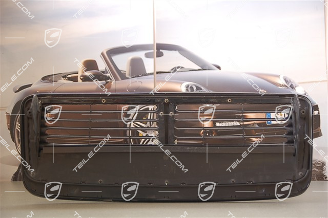 Rear spoiler grille, 2-piece, incl. centre part and reinforcement, Carrera S