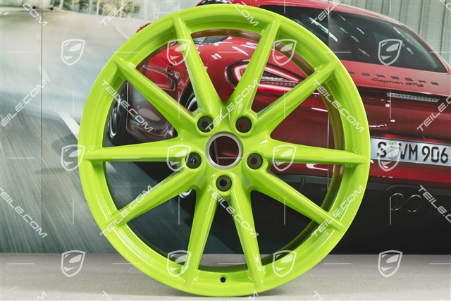 21" Felge Carrera S, 11,5 J x 21 ET67, Lizardgrün