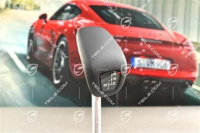 Shift lever / gear shift knob, Leather Black